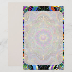 Papeterie Univers Mandala Couleurs Psychédéliques