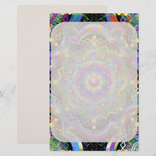 Papeterie Univers Mandala Couleurs Psychédéliques
