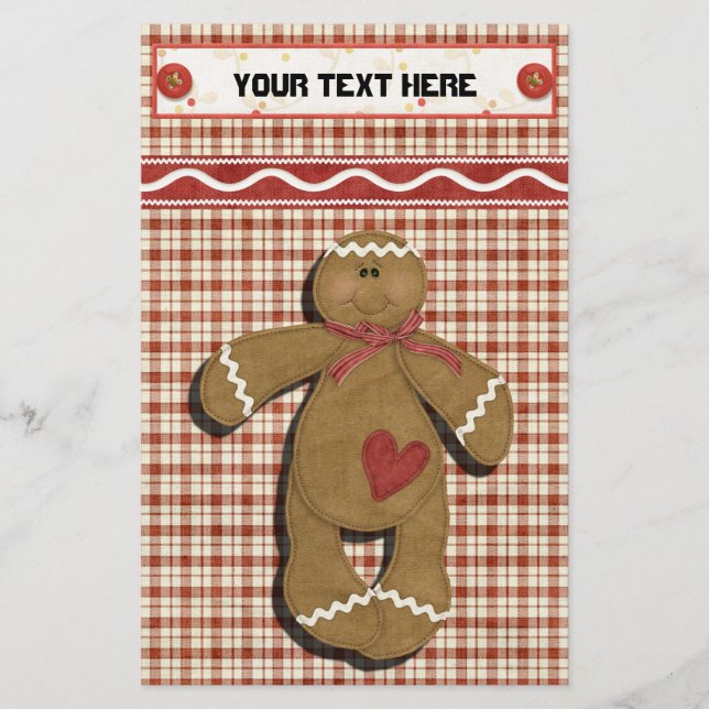 Papeterie Vacances en pain d'épices Recette Classeur-Divider (Devant)