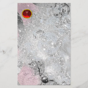 PAPETERIE VAGUES ROUGE RUBY