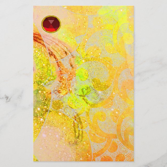 PAPETERIE VAGUES ROUGE RUBY (Devant)