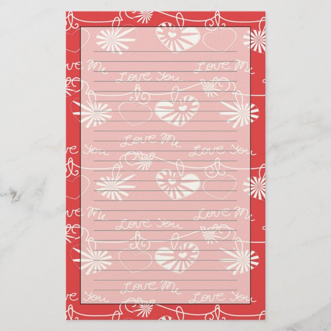 Papeterie Valentine Day Background (Devant)