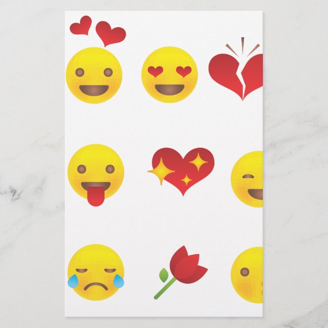 Papeterie Valentine Emojis (Devant)