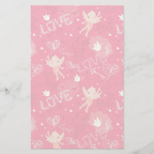 Papeterie Valentine's Day  Pattern With Cupid