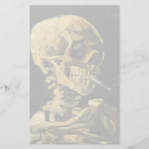 Papeterie VAN GOGH - crâne avec la cigarette 1885