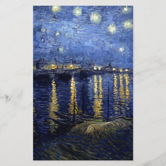 Papeterie Van Gogh Nuit étoilée sur le Rhône (Devant)