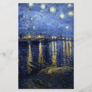 Papeterie Van Gogh Nuit étoilée sur Rhône