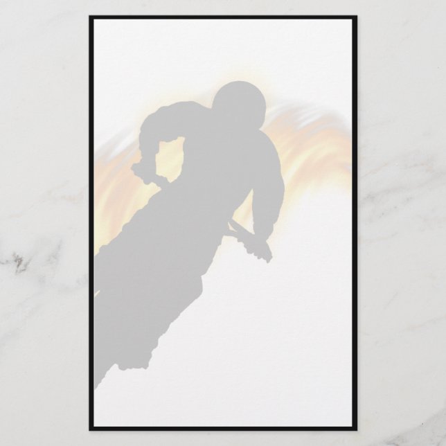 Papeterie Vélo Off Road Dirt avec flammes (Devant)