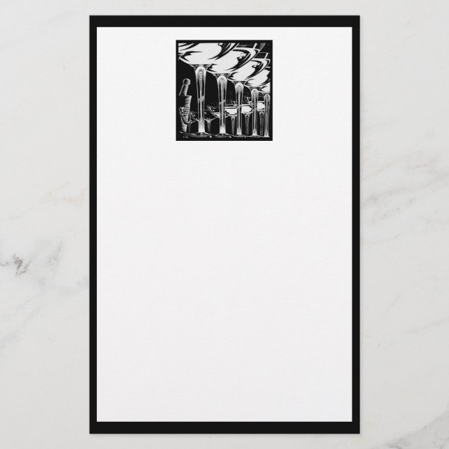 Papeterie Verres Champagne (Devant)