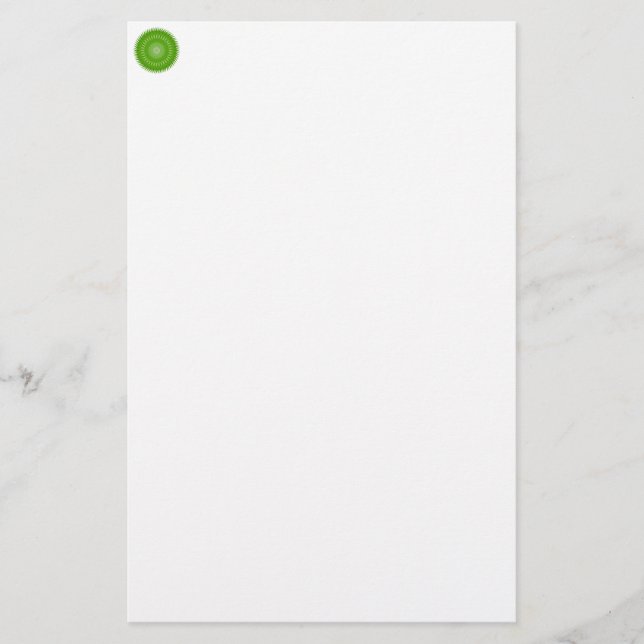 Papeterie Vert Sun Mandala (Devant)