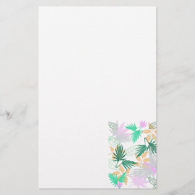 Papeterie Vibes tropicales Feuilles Plantes (Devant)