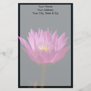 Papeterie Vibrant lotus fleur d'eau pourpre