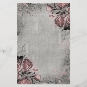 Papeterie Vieille clé et roses