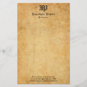 Papeterie Vieux modèle de papier manuscrit vintage de regard