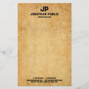 Papeterie Vieux papier apparence Vintage Modèle texte désorg