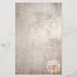 Papeterie Vieux Papier Fleur de Lotus Rose