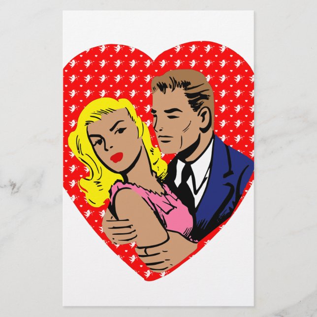 Papeterie vintage anti-valentine (Devant)