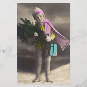 Papeterie Vintage Christmas Boy