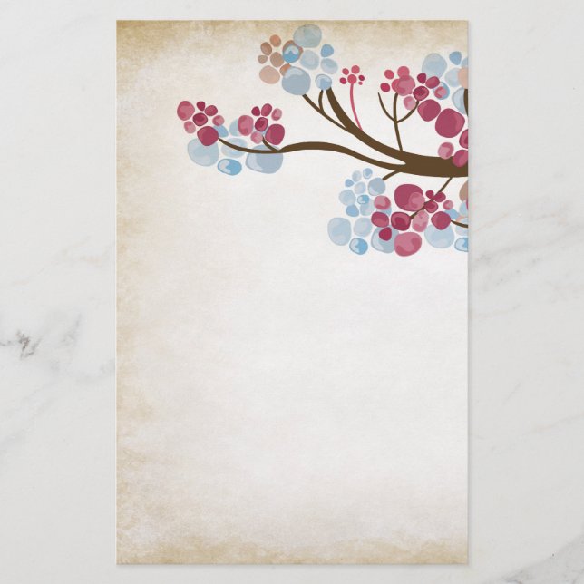 Papeterie vintage d'arbre (Devant)