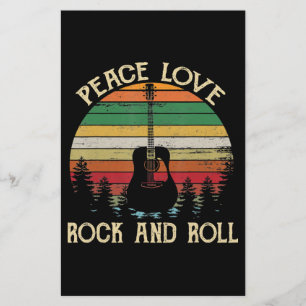 Papeterie Vintage Hippie Van Flower Bus Peace Love