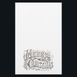 PAPETERIE VINTAGE "MERRY CHRISTMAS" SUR STATIONNAIRE<br><div class="desc">VINTAGE "MERRY CHRISTMAS" SUR STATIONNAIRE</div>