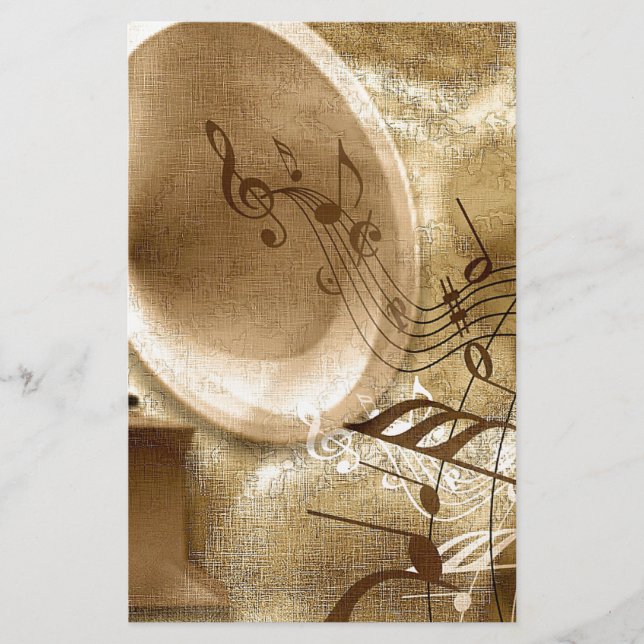 Papeterie Vintage music (Devant)