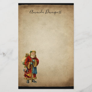 Papeterie Vintage Noël Vieux Monde Père Noël