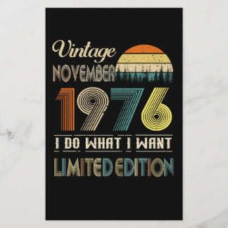 Papeterie Vintage Novembre 1976 What I Car Edition Limited