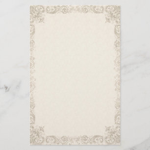 Papeterie vintage Ornate Elegant Cream