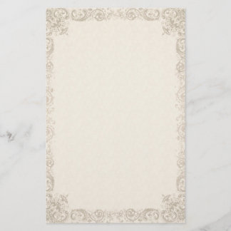 Papeterie vintage Ornate Elegant Cream