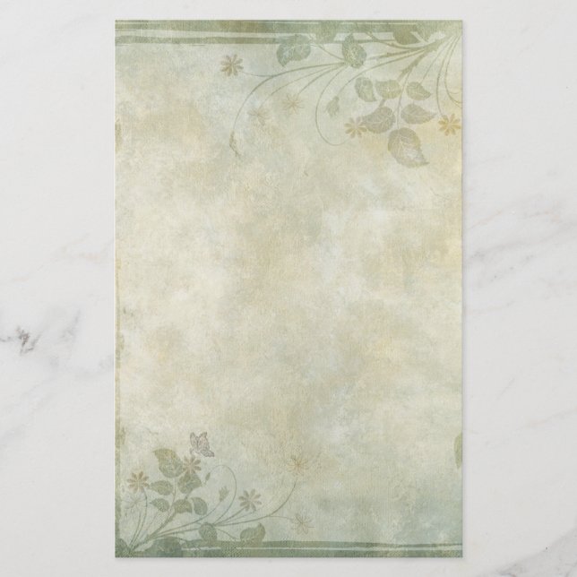 Papeterie Vintage Pastel Floral Mariage (Devant)