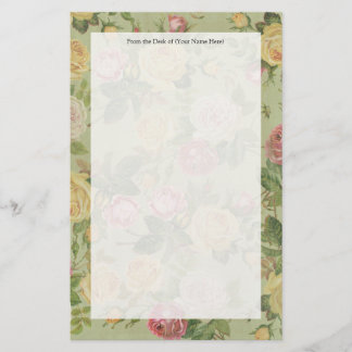 Papeterie Vintage Pays Floral Patiné