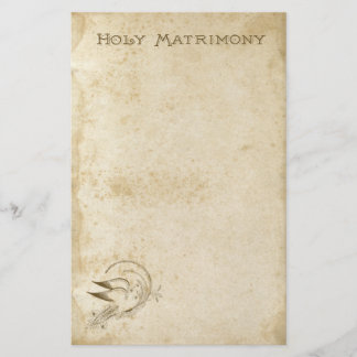 Papeterie Vintage Saint Mariage avec Doses Papier à lettres