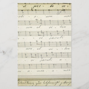 Papeterie Vintage Sheet Music, Antique Music Score 1810