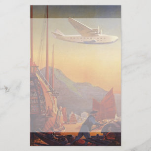 Papeterie Vintage voyage, planez au-dessus des jonques à Hon