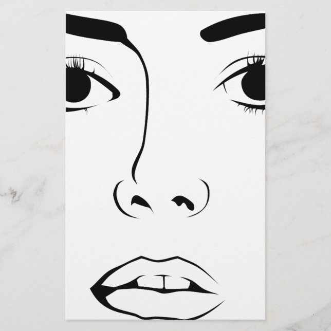 Papeterie Visage de femme (Devant)