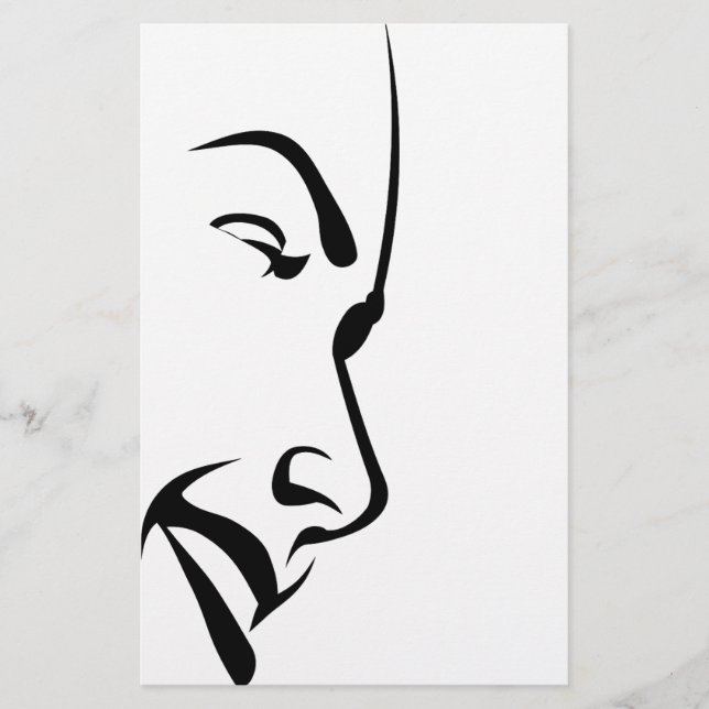 Papeterie Visage d'une femme (Devant)