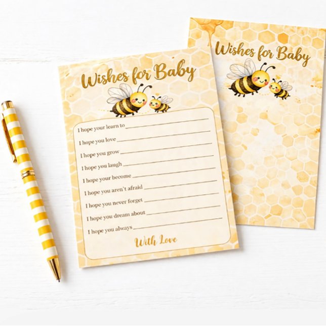 Papeterie Vœux pour bébé - Jeu pour la fête prénatale (Créateur téléchargé)