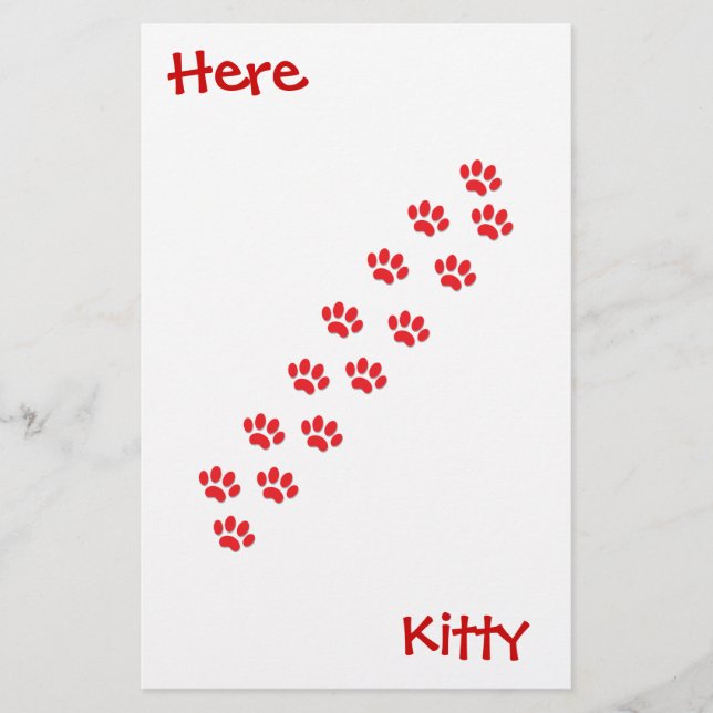 Papeterie Voici les pattes de chat Kitty (Devant)