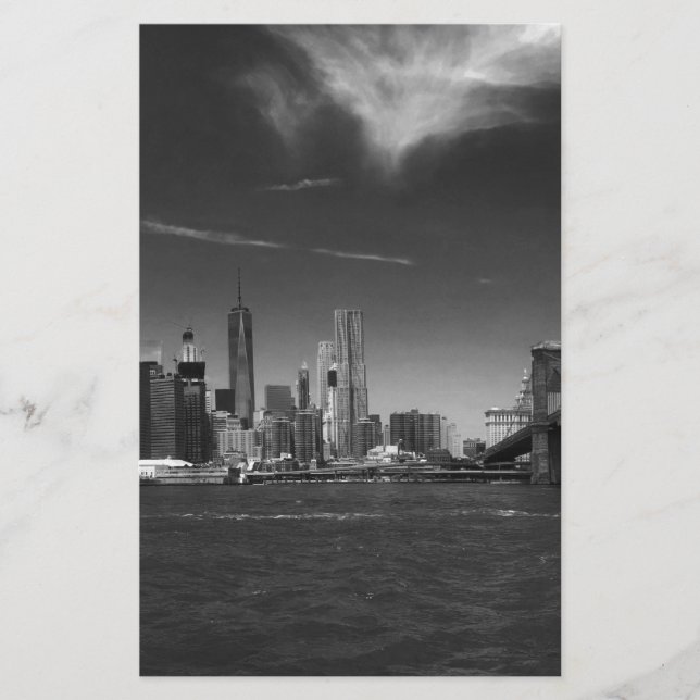 Papeterie voir sur 2 produits Panoramic Black White Brooklyn (Devant)