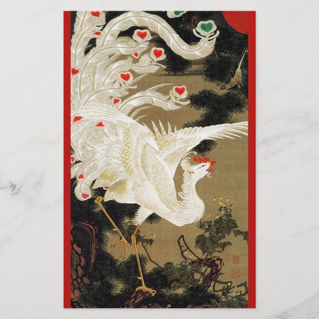 Papeterie VOL AMOUR PHOENIX, Plumes, Coeurs Saint-Valentin (Devant)