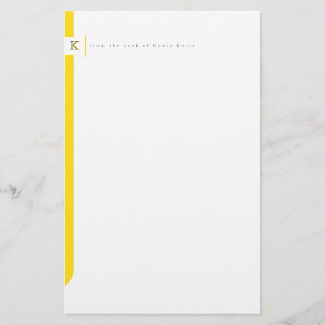 Papeterie Volet latérale monogramme (Devant)