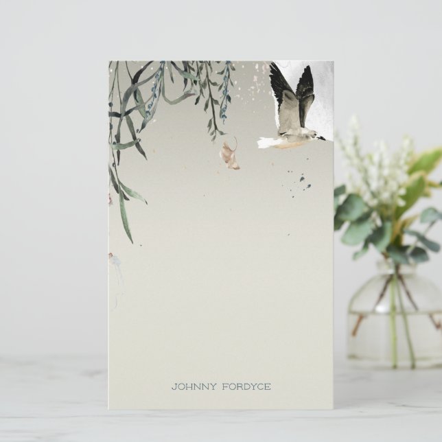 Papeterie Voyage de pêche de minuit personnalisé (Debout devant)