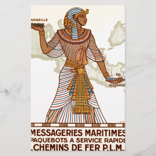 Papeterie Voyage en Egypte vintage (Devant)