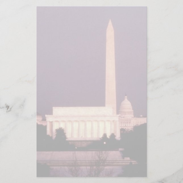 Papeterie Washington Monument, le Capitole et Jefferson (Devant)