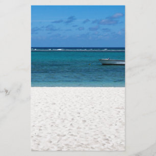 Papeterie White Sand beach of Malope Flac Mauritius overloo