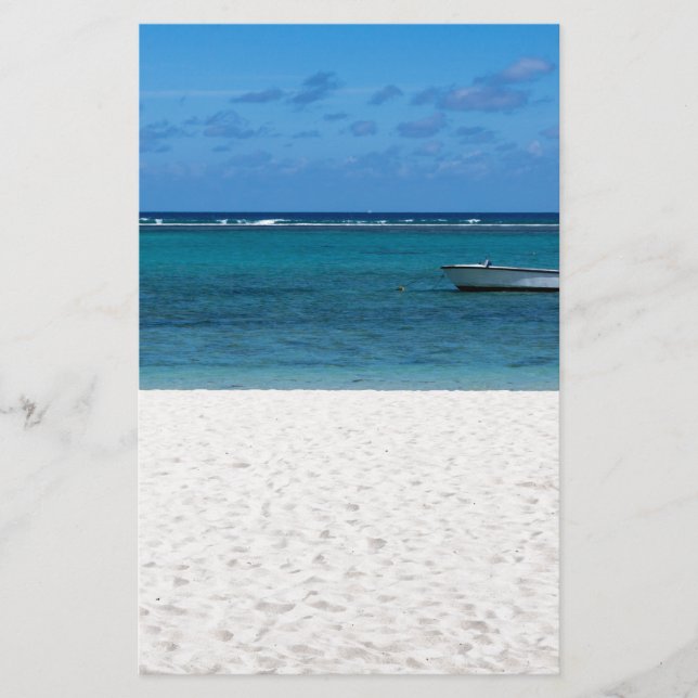 Papeterie White Sand beach of Malope Flac Mauritius overloo (Devant)