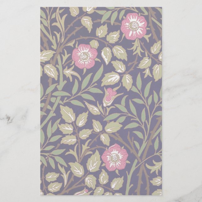 Papeterie William Morris Briquet Floral Art nouveau (Devant)
