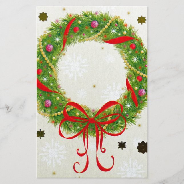 Papeterie Wreath de Noël (Devant)