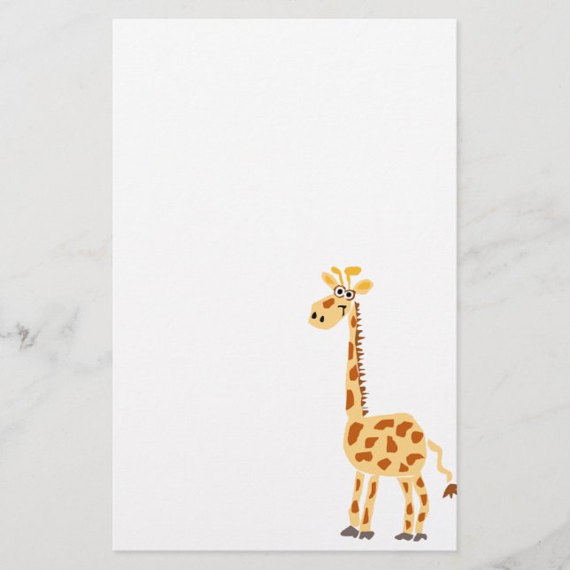 Papeterie XX girafe primitive drôle d'art (Devant)